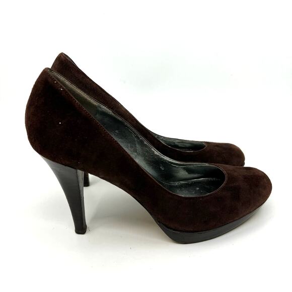 Marc Fisher Destina Brown Suede Pumps Women's 8 US - Picture 3 of 9